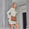 imageBOSTANTEN Crossbody Bags for Women Trendy Vegan Leather Hobo Purses Shoulder Handbags With Wide Shoulder StrapA01brown