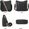 imageBOSTANTEN Crossbody Bags for Women Trendy Vegan Leather Hobo Purses Shoulder Handbags With Wide Shoulder StrapA03black