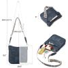 imageBOSTANTEN Crossbody Bags for Women Trendy Vegan Leather Hobo Purses Shoulder Handbags With Wide Shoulder StrapA04navy Blue