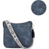 imageBOSTANTEN Crossbody Bags for Women Trendy Vegan Leather Hobo Purses Shoulder Handbags With Wide Shoulder StrapA04navy Blue