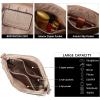imageBOSTANTEN Crossbody Bags for Women Trendy Vegan Leather Hobo Purses Shoulder Handbags With Wide Shoulder StrapA06light Grey
