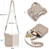 imageBOSTANTEN Crossbody Bags for Women Trendy Vegan Leather Hobo Purses Shoulder Handbags With Wide Shoulder StrapA06light Grey