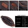 imageBOSTANTEN Crossbody Bags for Women Trendy Vegan Leather Hobo Purses Shoulder Handbags With Wide Shoulder StrapA09beige With Brown