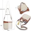 imageBOSTANTEN Crossbody Bags for Women Trendy Vegan Leather Hobo Purses Shoulder Handbags With Wide Shoulder StrapA11 Pattern and Brown