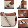 imageBOSTANTEN Crossbody Bags for Women Trendy Vegan Leather Hobo Purses Shoulder Handbags With Wide Shoulder StrapA11 Pattern and Brown