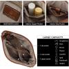 imageBOSTANTEN Crossbody Bags for Women Trendy Vegan Leather Hobo Purses Shoulder Handbags With Wide Shoulder StrapA13brown With Green