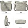 imageBOSTANTEN Crossbody Bags for Women Trendy Vegan Leather Hobo Purses Shoulder Handbags With Wide Shoulder StrapA16sky Grey