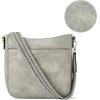 imageBOSTANTEN Crossbody Bags for Women Trendy Vegan Leather Hobo Purses Shoulder Handbags With Wide Shoulder StrapA16sky Grey