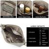imageBOSTANTEN Crossbody Bags for Women Trendy Vegan Leather Hobo Purses Shoulder Handbags With Wide Shoulder StrapA16sky Grey