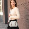 imageBOSTANTEN Crossbody Purses for Women Small Shoulder Bag Vegan Leather Baseball Handbags with Adjustable StrapBeige With Red