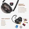 imageBOSTANTEN Crossbody Purses for Women Small Shoulder Bag Vegan Leather Baseball Handbags with Adjustable StrapBlack With Beige