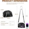 imageBOSTANTEN Crossbody Purses for Women Small Shoulder Bag Vegan Leather Baseball Handbags with Adjustable StrapBlack With Beige