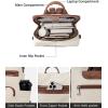 imageBOSTANTEN Leather Laptop Backpack for Women Designer Travel Backpack with Laptop Compartment Ladies Computer Shoulder Bags BeigeBrownBeigebrown