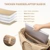 imageBOSTANTEN Puffer Tote Bag for Women Travel Tote Bag with Trolley Sleeve Lightweight Quilted Laptop Nurse Bag with ZipperKhaki