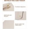 imageBOSTANTEN Slim Wallet for Women Small RFID Blocking Credit Card Holder Leather Bifold Wallets with Zipper Coin Pocket BeigeBrownBeige