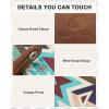 imageBOSTANTEN Slim Wallet for Women Small RFID Blocking Credit Card Holder Leather Bifold Wallets with Zipper Coin Pocket BeigeBrownVintageRainbow