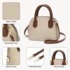 imageBOSTANTEN Small Crossbody Bag Mini Purses for Women Trendy Cute Vegan Leather Satchel Handbag with Detachable Shoulder StrapApricot