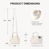 imageBOSTANTEN Small Crossbody Bag Mini Purses for Women Trendy Cute Vegan Leather Satchel Handbag with Detachable Shoulder StrapBeige