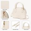 imageBOSTANTEN Small Crossbody Bag Mini Purses for Women Trendy Cute Vegan Leather Satchel Handbag with Detachable Shoulder StrapBeige