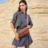 imageBOSTANTEN Small Crossbody Bag Mini Purses for Women Trendy Cute Vegan Leather Satchel Handbag with Detachable Shoulder StrapC01brown