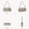 imageBOSTANTEN Small Crossbody Bag Mini Purses for Women Trendy Cute Vegan Leather Satchel Handbag with Detachable Shoulder StrapC01grey