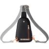 imageBOSTANTEN Small Sling Bag for Women Leather Crossbody Bags Fanny Pack Chest Bag for Travel2black