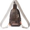 imageBOSTANTEN Small Sling Bag for Women Leather Crossbody Bags Fanny Pack Chest Bag for Travel3coffee