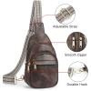 imageBOSTANTEN Small Sling Bag for Women Leather Crossbody Bags Fanny Pack Chest Bag for Travel3coffee