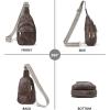 imageBOSTANTEN Small Sling Bag for Women Leather Crossbody Bags Fanny Pack Chest Bag for Travel3coffee