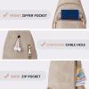 imageBOSTANTEN Small Sling Bag for Women Leather Crossbody Bags Fanny Pack Chest Bag for Travel4cloud Grey