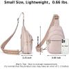 imageBOSTANTEN Small Sling Bag for Women Leather Crossbody Bags Fanny Pack Chest Bag for Travel5pink