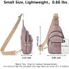 imageBOSTANTEN Small Sling Bag for Women Leather Crossbody Bags Fanny Pack Chest Bag for Travel5purple