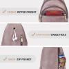imageBOSTANTEN Small Sling Bag for Women Leather Crossbody Bags Fanny Pack Chest Bag for Travel5purple