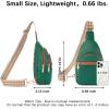 imageBOSTANTEN Small Sling Bag for Women Leather Crossbody Bags Fanny Pack Chest Bag for Travel8lichee Green