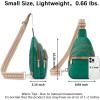 imageBOSTANTEN Small Sling Bag for Women Leather Crossbody Bags Fanny Pack Chest Bag for Travel9green