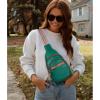 imageBOSTANTEN Small Sling Bag for Women Leather Crossbody Bags Fanny Pack Chest Bag for Travel9green