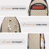 imageBOSTANTEN Small Sling Bag for Women Leather Crossbody Bags Fanny Pack Chest Bag for TravelAblackbeige