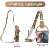 imageBOSTANTEN Small Sling Bag for Women Leather Crossbody Bags Fanny Pack Chest Bag for TravelGbrown
