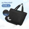 imageBOSTANTEN Travel Tote Bag for Women Foldable Gym Bag Beach Bag Sports Bag Waterproof Shoping Bag with Zipper SleeveBblack