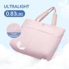 imageBOSTANTEN Travel Tote Bag for Women Foldable Gym Bag Beach Bag Sports Bag Waterproof Shoping Bag with Zipper SleeveBpink