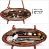 imageBOSTANTEN Women Handbag Genuine Leather Tote Shoulder PursesA01deep Brown