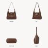 imageBOSTANTEN Women Leather Handbag Designer Large Hobo Purses Shoulder Bag BrownB02coffee