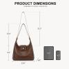 imageBOSTANTEN Women Leather Handbag Designer Large Hobo Purses Shoulder Bag BrownB02coffee