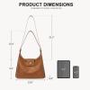 imageBOSTANTEN Women Leather Handbag Designer Large Hobo Purses Shoulder Bag BrownB03brown