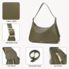 imageBOSTANTEN Women Leather Handbag Designer Large Hobo Purses Shoulder Bag BrownC01green