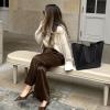 imageBOSTANTEN Work Purses for Women Vegan Leather Shoulder Bag Large Tote Handbag for Travel 2024Black