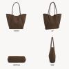 imageBOSTANTEN Work Purses for Women Vegan Leather Shoulder Bag Large Tote Handbag for Travel 2024Coffee Brown