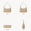 imageBOSTANTEN Woven Purses for Women Vegan Leather Hobo Bag Shoulder HandbagsKhaki