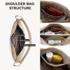 imageBOSTANTEN Woven Purses for Women Vegan Leather Hobo Bag Shoulder HandbagsKhaki
