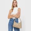 imageBOSTANTEN Woven Purses for Women Vegan Leather Hobo Bag Shoulder HandbagsKhaki